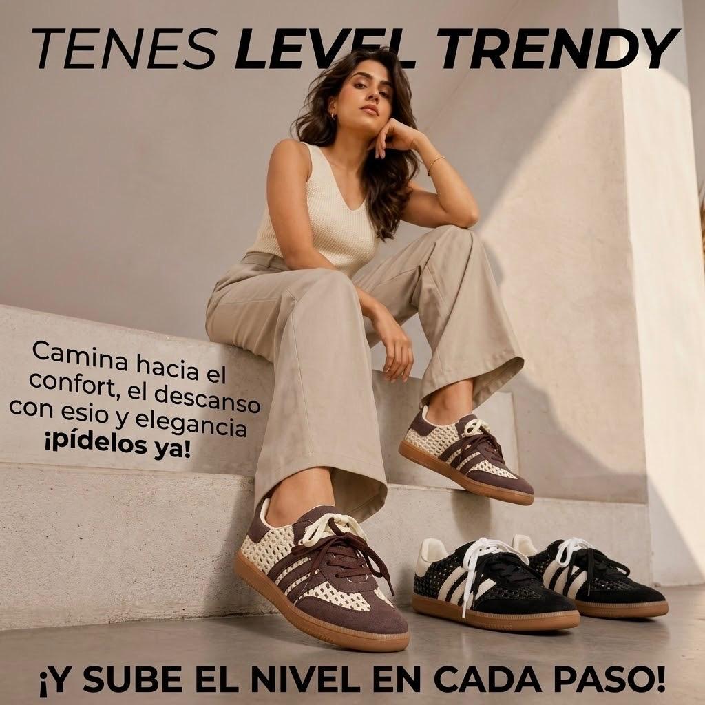 👟TENIS LEVEL TRENDY 🌸zapato dama sneakers FASHION♥🍒🤞