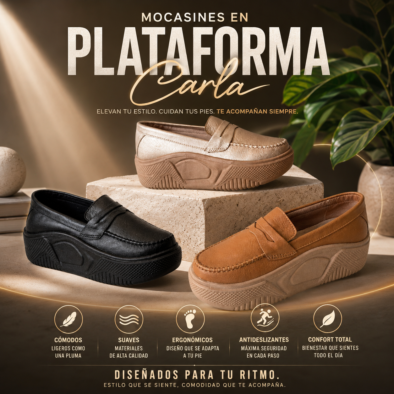 👟MOCASIN KARLA🎀mocasin plataforma♥🍒
