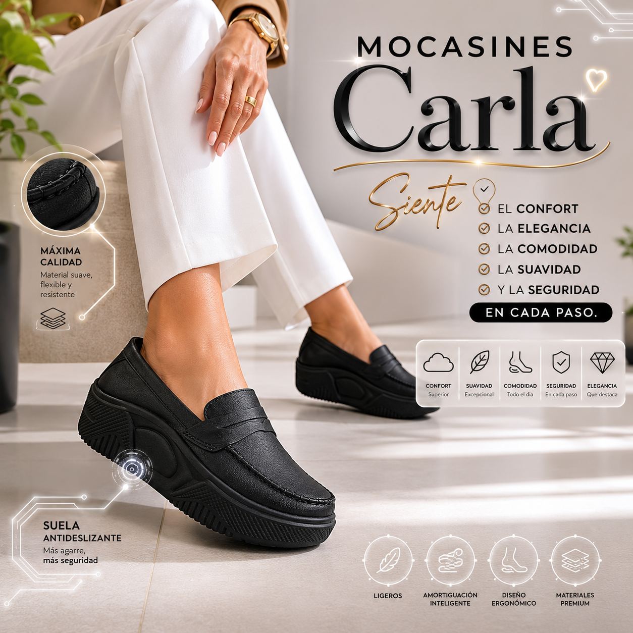 👟MOCASIN KARLA🎀mocasin plataforma♥🍒
