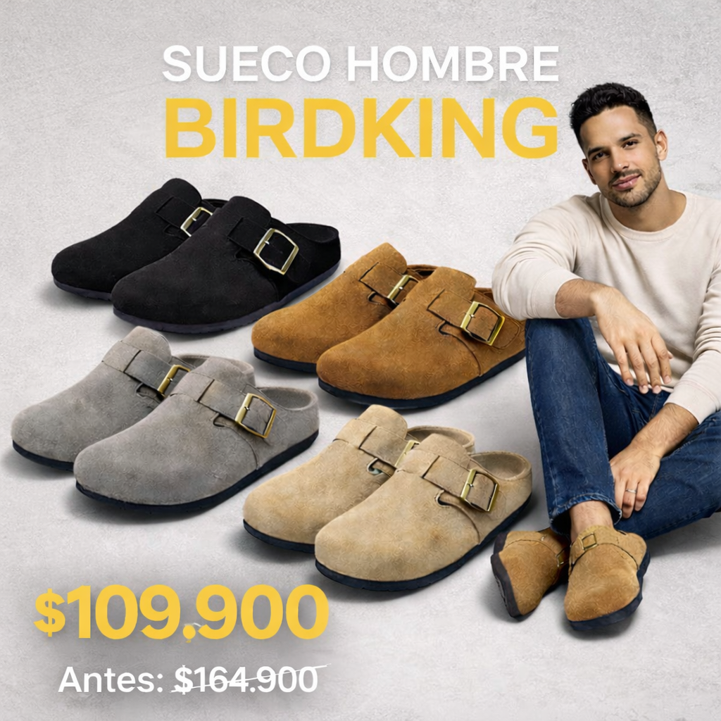 SUECO HOMBRE BIRDKING💥💪sueco gamuzado♻