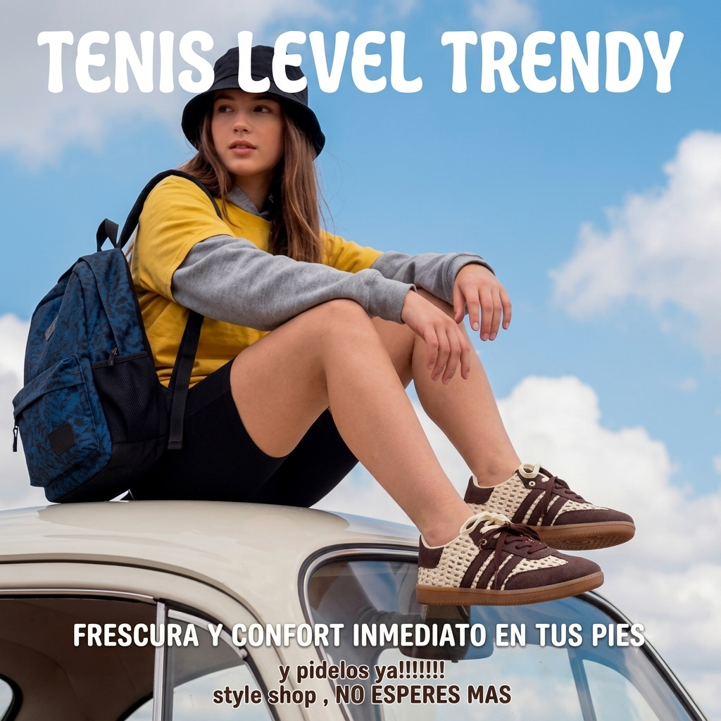 👟TENIS LEVEL TRENDY 🌸zapato  dama sneakers FASHION♥🍒🤞