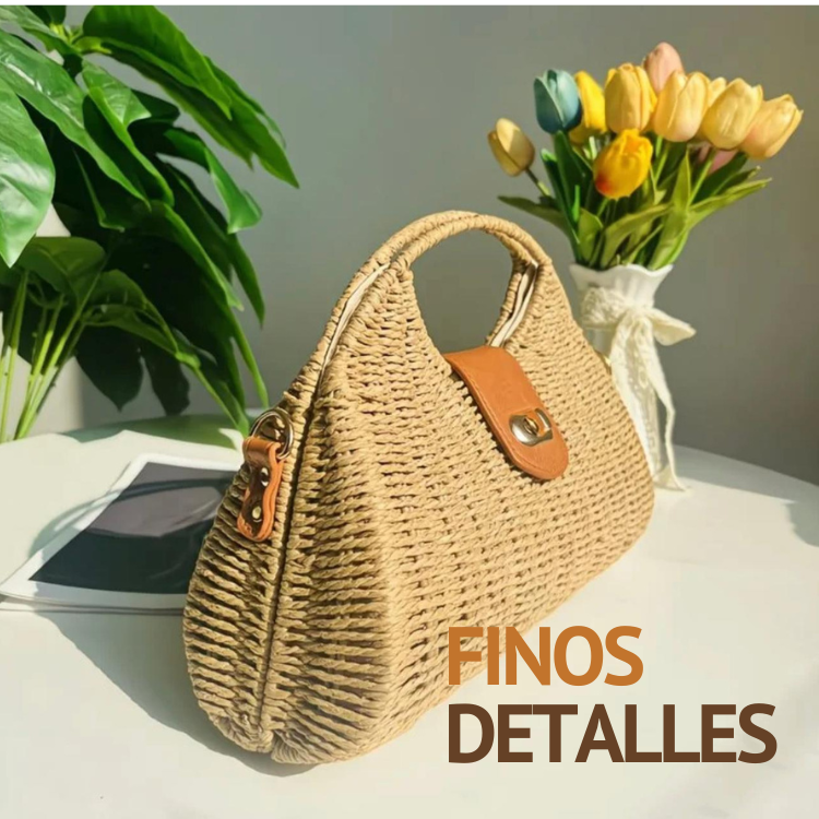 💦BOLSO ARTESANO BRISA DE MIMBRE👜🤞 tejido en fibra natural🍀💚👌