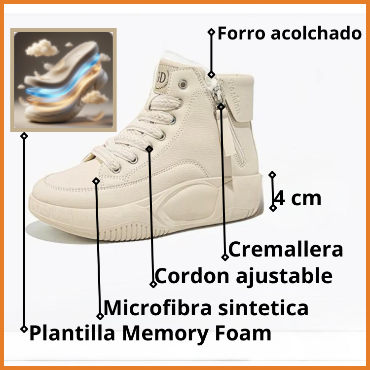 👟 BOTIN  FASHION LINDSY 🎀Botin Sport Microfibra 💚 🌸