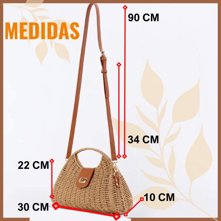 💦BOLSO ARTESANO BRISA DE MIMBRE👜🤞 tejido en fibra natural🍀💚👌