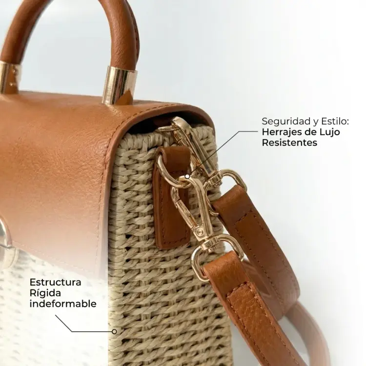 💃BOLSO ARTESANO BAUL👜 tejido en fibra natural🍀