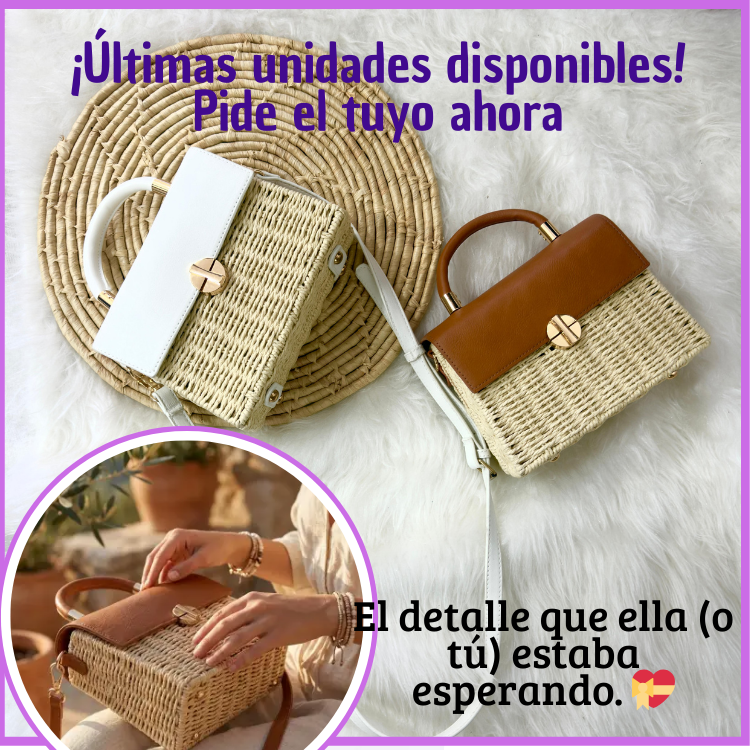 💃BOLSO ARTESANO BAUL👜 tejido en fibra natural🍀