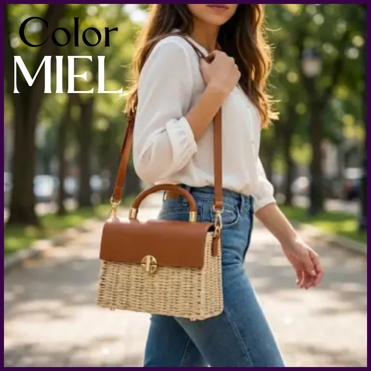 💃BOLSO ARTESANO BAUL👜 tejido en fibra natural🍀