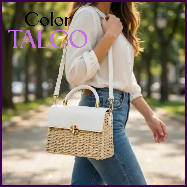 💃BOLSO ARTESANO BAUL👜 tejido en fibra natural🍀