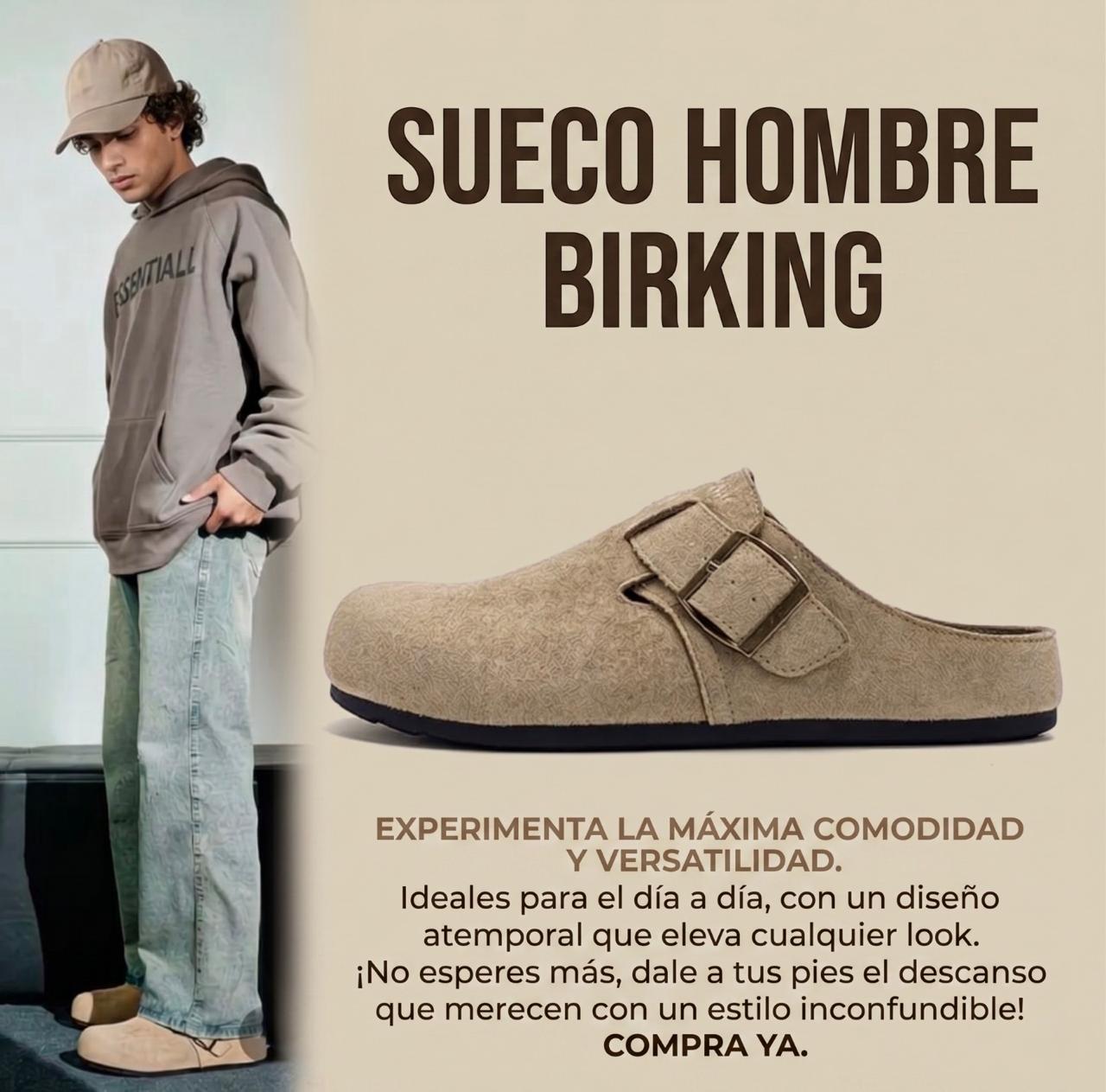 SUECO HOMBRE BIRDKING💥💪sueco gamuzado♻