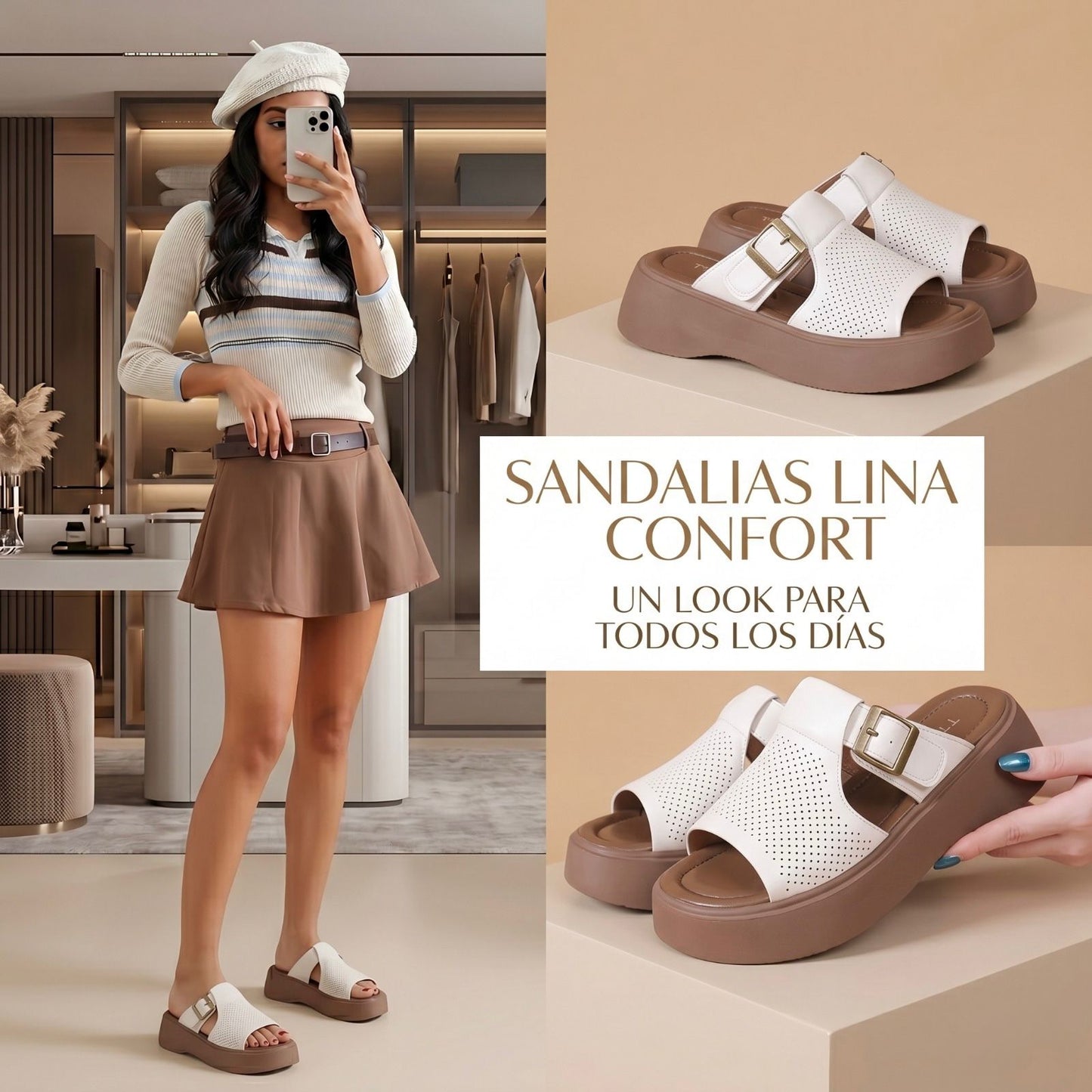 SANDALIA PLATAFORMA LINA CONFORT👡💋