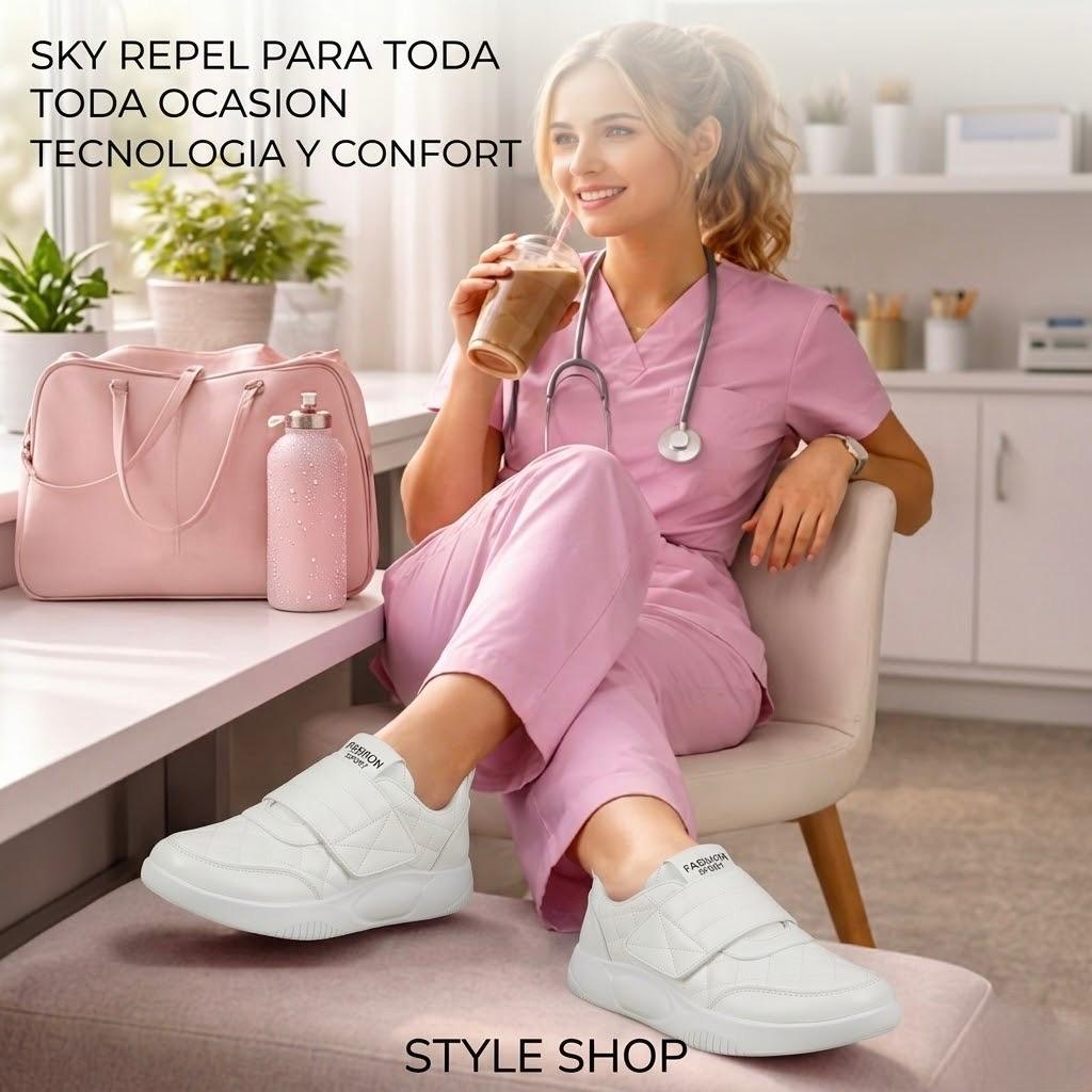 💦TENIS SKY REPEL 👟 tenis microfibra sostenible💚