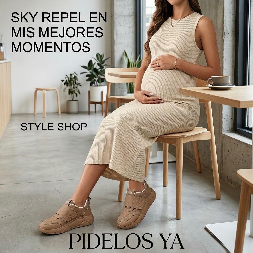 💦TENIS SKY REPEL 👟 tenis microfibra sostenible💚