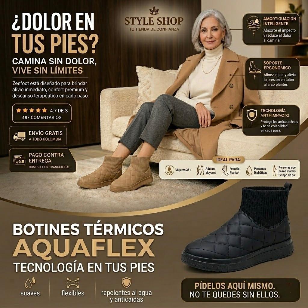 🔥AQUA FLEX💦bota termica repelente al agua💎