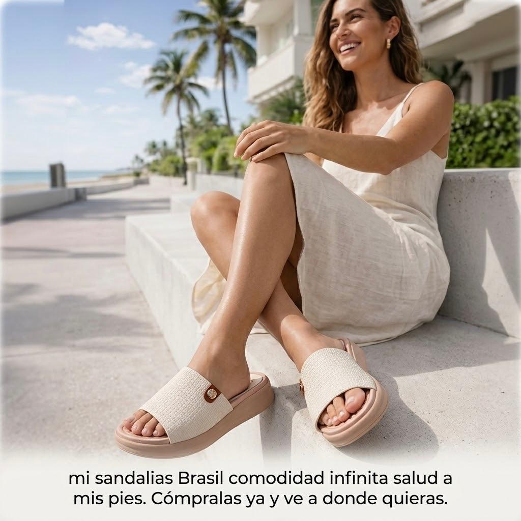 💋SANDALIA SUPER CONFORT  BRASIL🌿ergonomica-suave-liviana