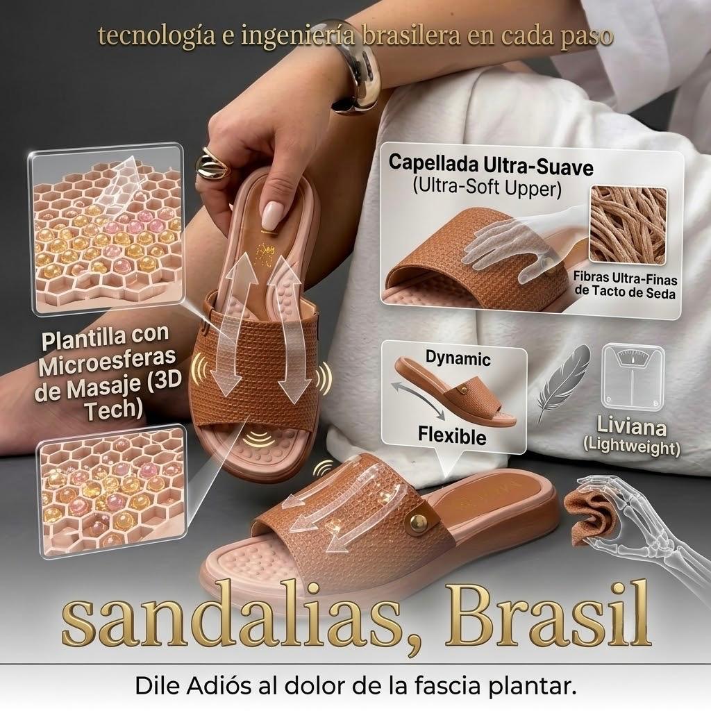 💋SANDALIA SUPER CONFORT  BRASIL🌿ergonomica-suave-liviana